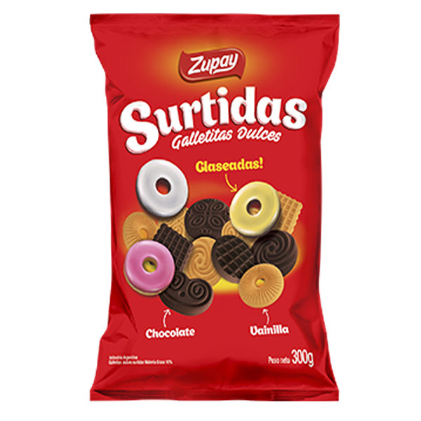 GALLETAS ZUPAY GLACEADAS X350 G